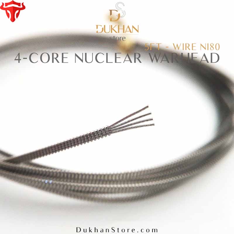 THC 4-Core Nuclear Warhead Ni80 Resistance Wire - 28GA x 4 + (38 x 28)GA (5 Feet)