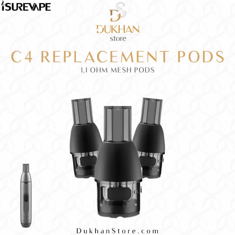 C4 Replacement MESH Pods (3PCS) 1.1ohm